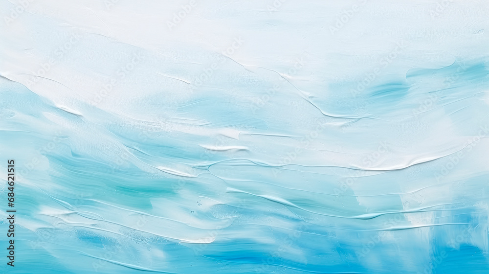 Oil strokes background in white and blue tones