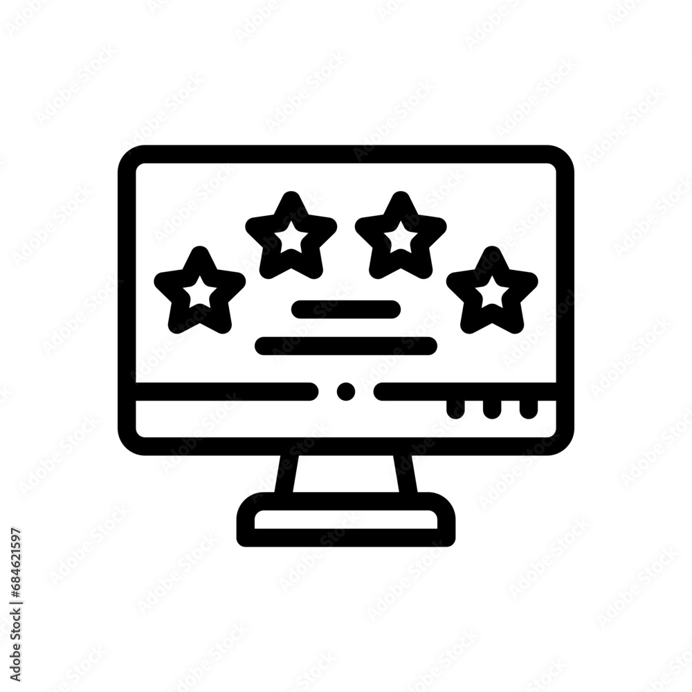 rating line icon rating line icon