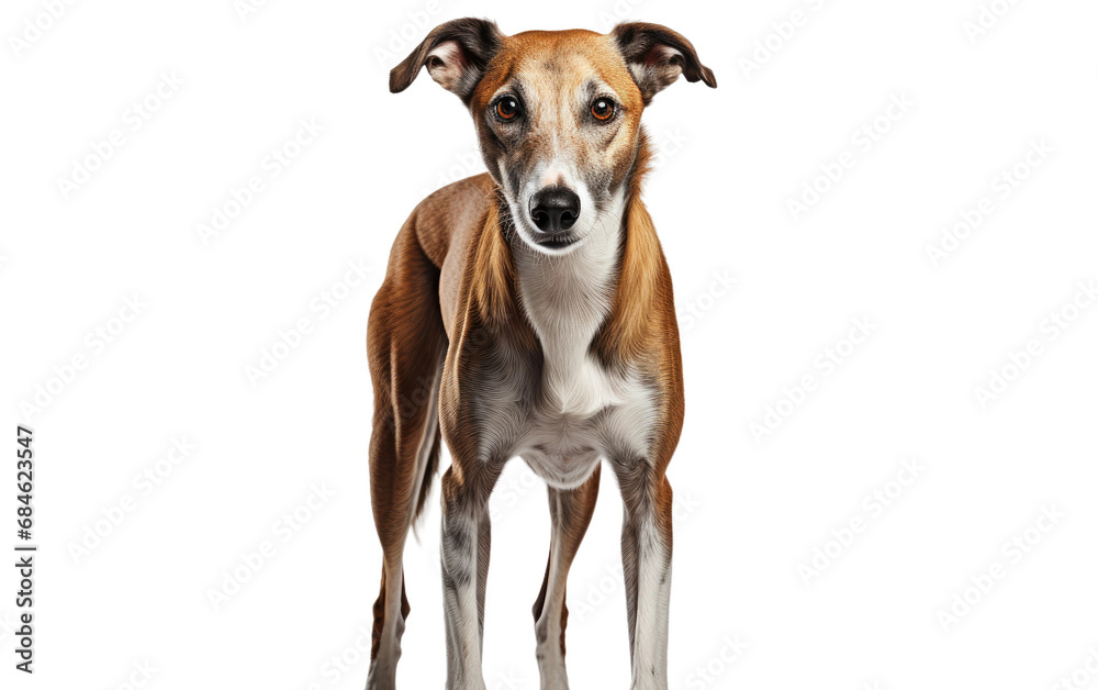 Greyhounds speed and Sleek Build Dog Isolated on a Transparent Background PNG