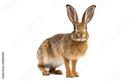 Jackrabbit Brown Isolated on a Transparent Background PNG © Haider