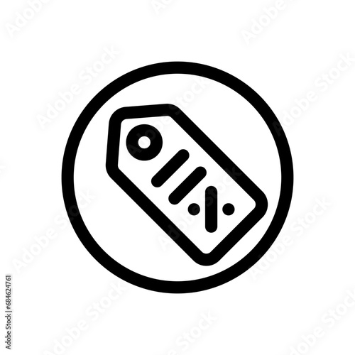 price tag line icon