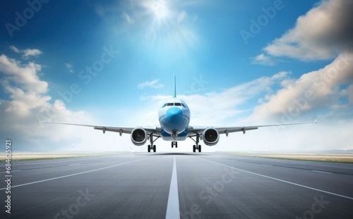 an airplane flying through the air in the day