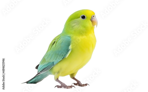 Parrotlet Cheerful Small Bird Isolated on a Transparent Background PNG