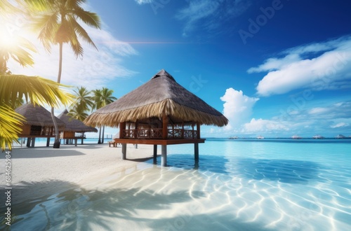 beach and lagoon wallpaper free © olegganko