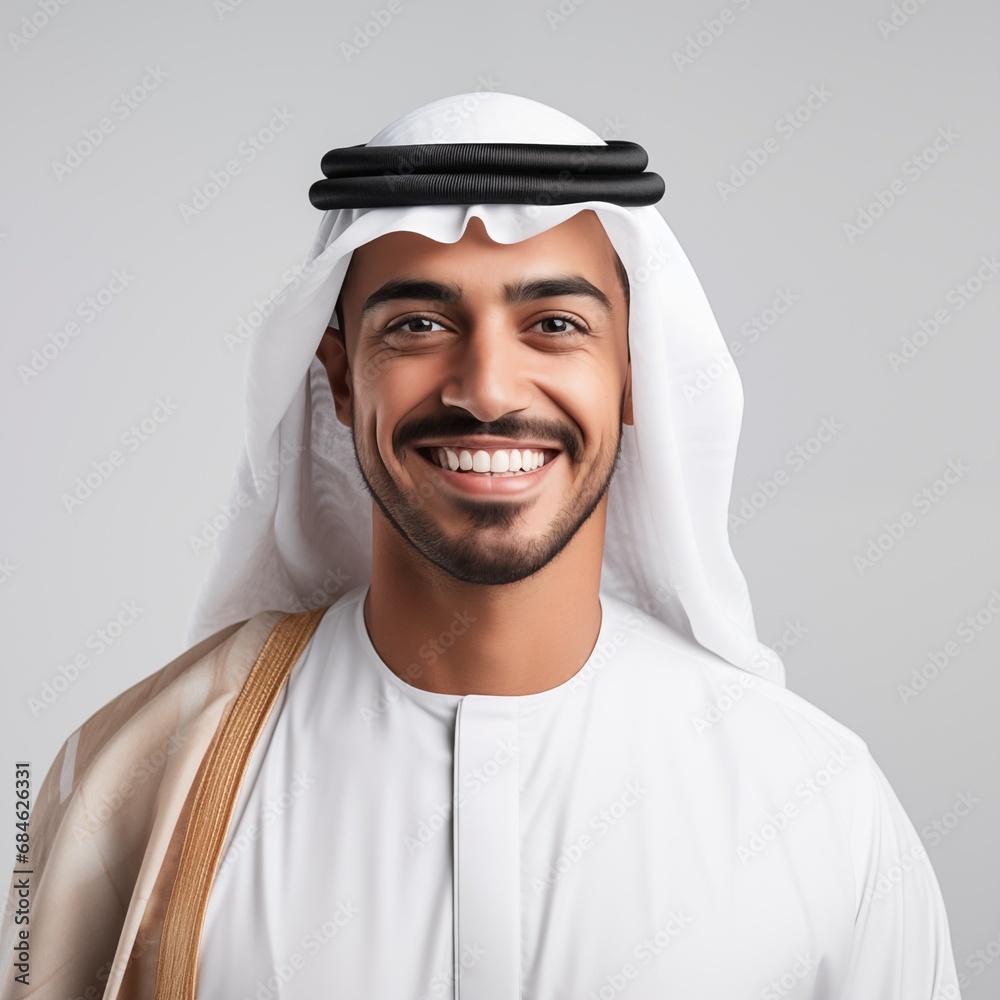 Arabic handsome man studio portraits