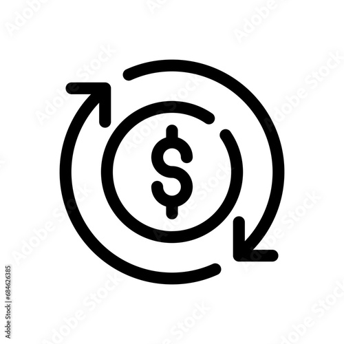 exchange rate line icon