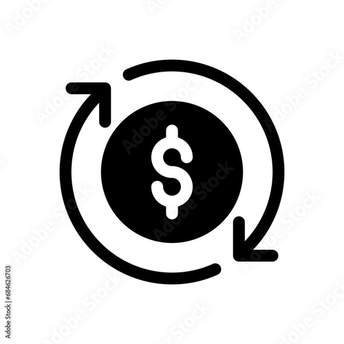 exchange rate glyph icon