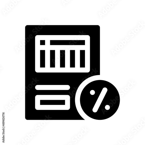 loan glyph icon