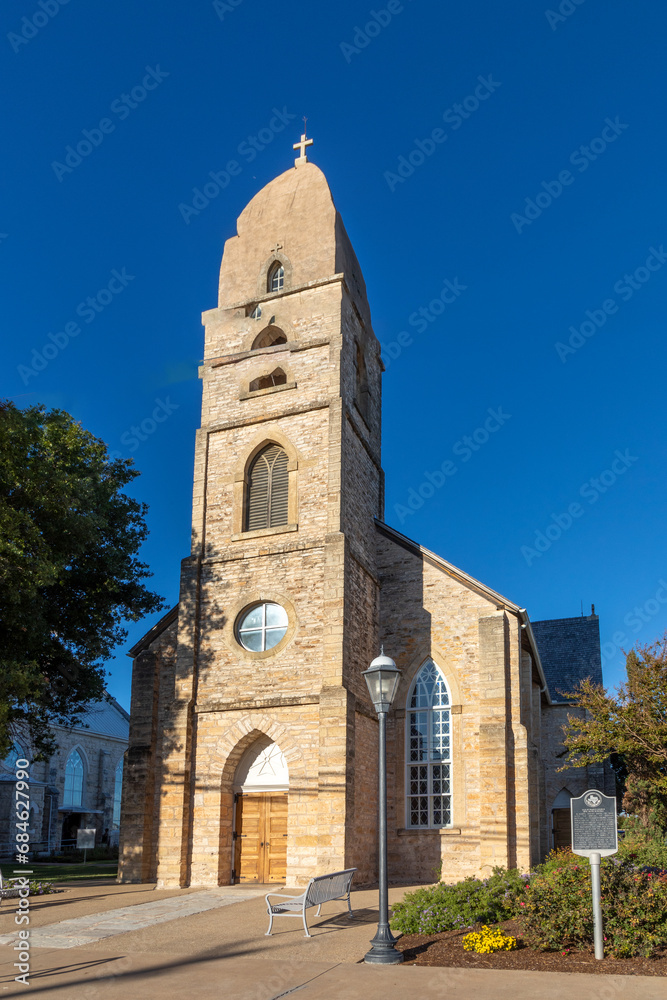 old st. Marys church in Fredericksburg in old colonian style
