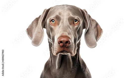 Weimaraner Intelligent Versatility Dog Isolated on a Transparent Background PNG © Haider