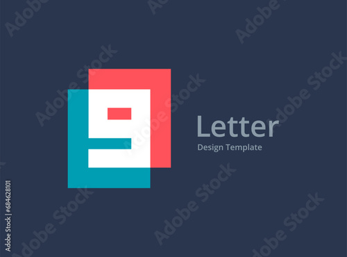 Letter G or number 9 logo icon design template elements