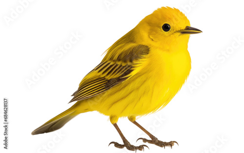 Yellow Warbler Cheerful Melodies Bird Isolated on a Transparent Background PNG