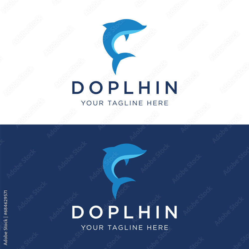 Dolphin Logo template design. Dolphins jump on the waves of the sea or beach with a creative idea. Dolphin Logo template design. Dolphins jump on the waves of the sea or beach with a creative idea.