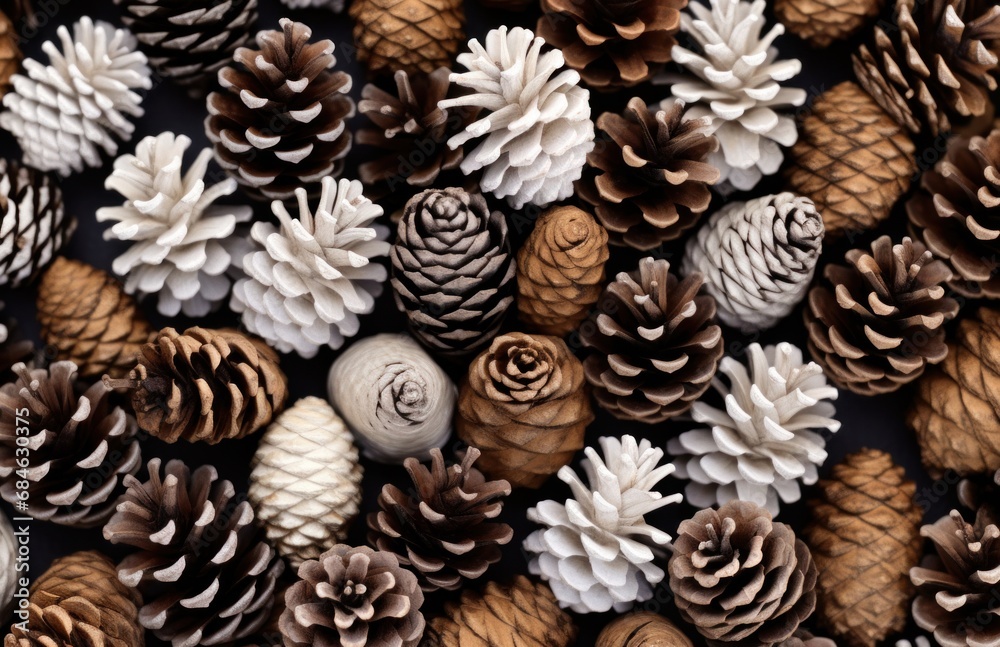pine cones arranged all different sizes pine cones arranged all different sizes