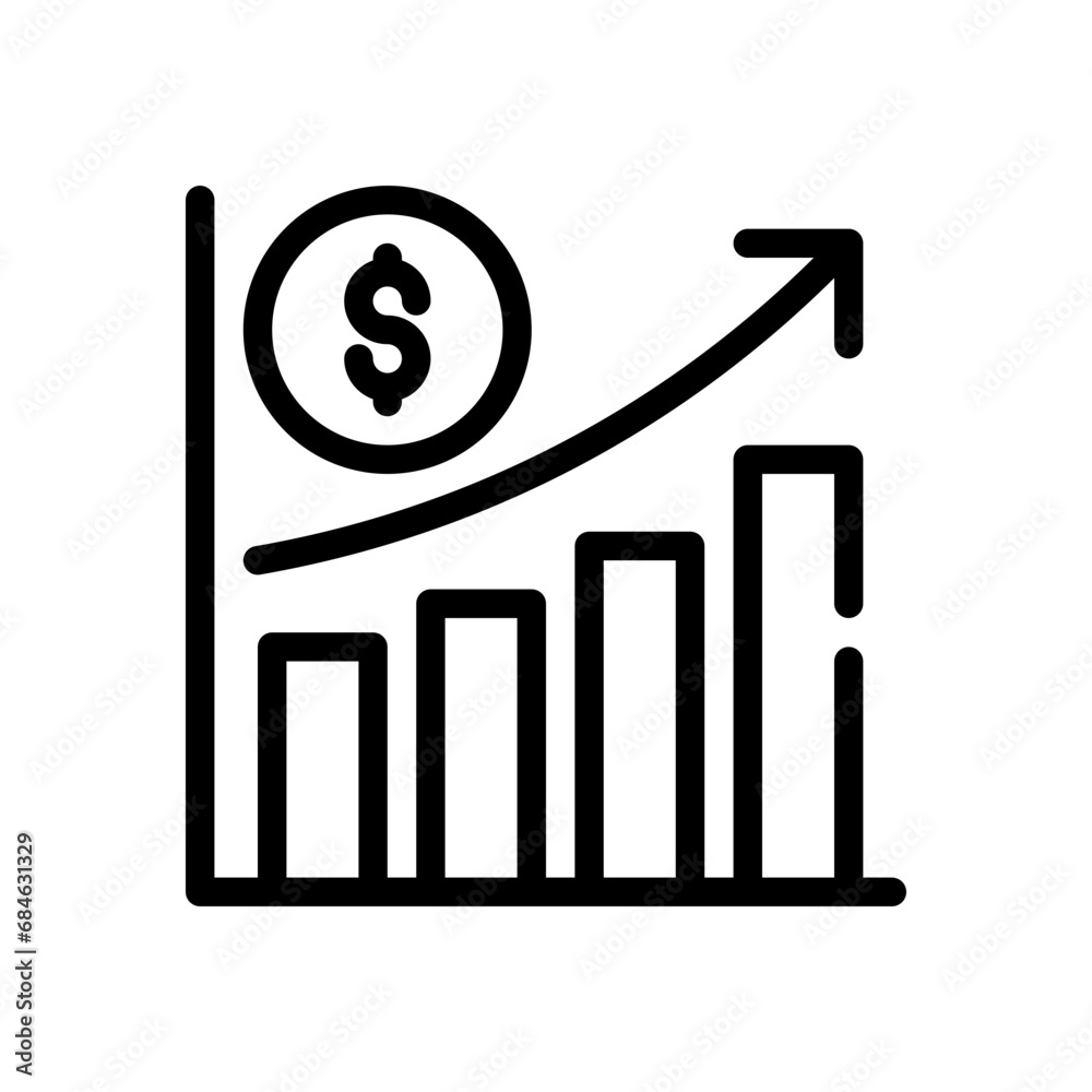statistics line icon statistics line icon