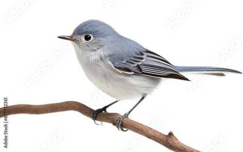 Blue Gray Gnatcatcher Woodlands and Gardens Isolated on a Transparent Background PNG