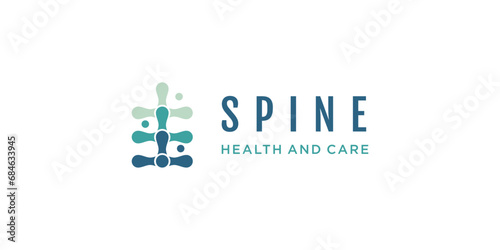 Chiropractic logo design vector unique idea concept