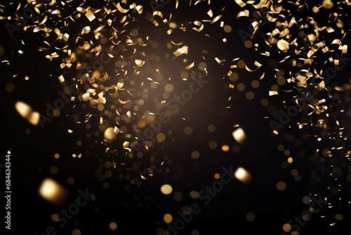 Happy new year  concept and celebration abstract background. Generative ai. photo