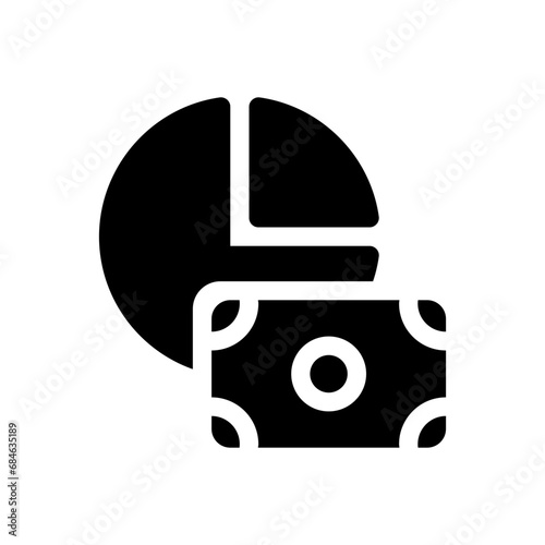 analytics glyph icon