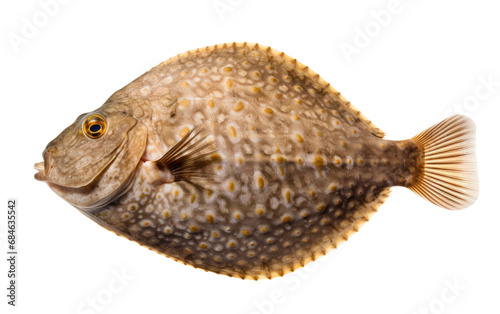 Flounder Blending Seamlessly Fish Isolated on a Transparent Background PNG