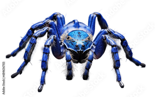Gooty Sapphire Tarantula Isolated on a Transparent Background PNG