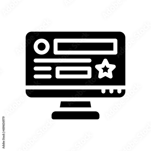 computer glyph icon