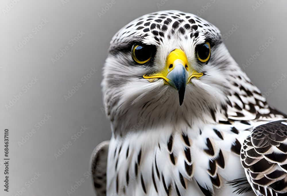 Obraz premium Cyr falcon in wild in minimal style