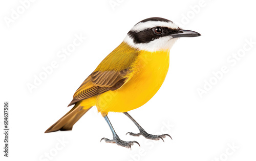Great Crested Flycatcher Bird Isolated on a Transparent Background PNG © Haider