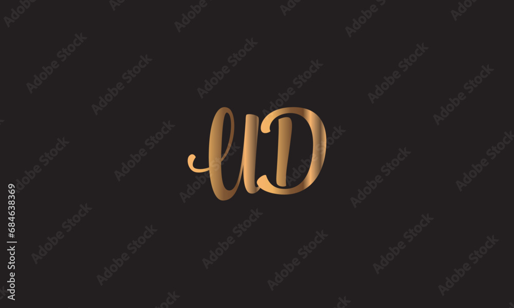 UD, DU, U, D Abstract Letters Logo Monogram UD, DU, U, D Abstract Letters Logo Monogram