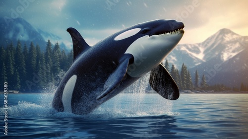 killer whale.Generative AI