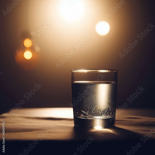 glass of water on table