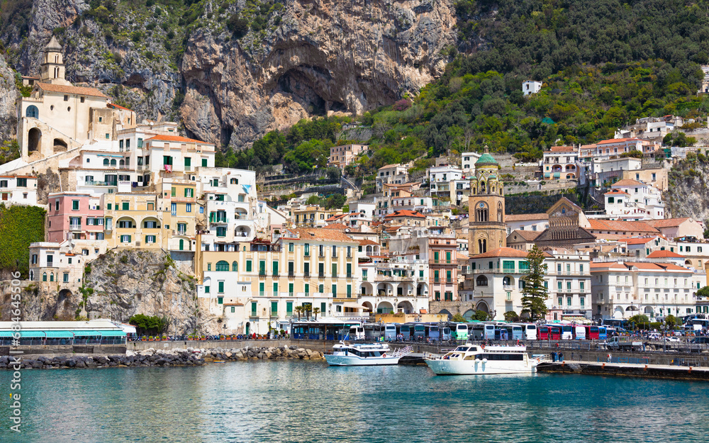 Amalfi in Campania, most popular travel and holyday destination in Europe