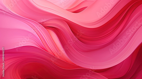 Colorful Pink and Red Background with Abstract Wave, Valentine's Day Concept for Banner or Poster.