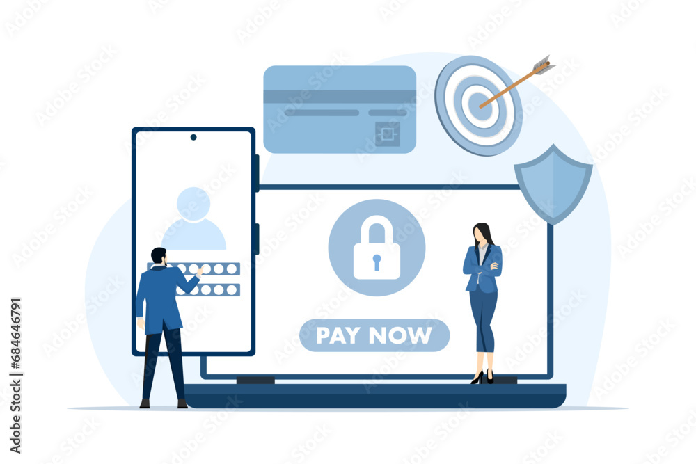 Concept of online payment, mobile banking, e-wallet, e-commerce, transaction, payment by payment card via wireless e-wallet on phone, shopping via phone and linked card. Concept of online payment, mobile banking, e-wallet, e-commerce, transaction, payment by payment card via wireless e-wallet on phone, shopping via phone and linked card.