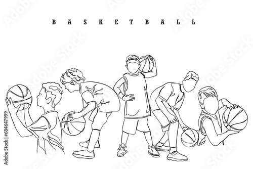Line art vector on international day of sport for development and peace. Sports has potential to align energies and enthusiasm for a collective cause of harmony.