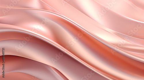 abstract rose gold wave background