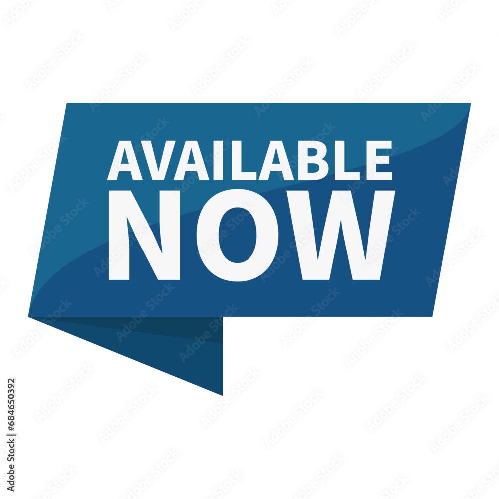 Available Now In Blue Rectangle Ribbon Shape For Promotion Business Marketing Social Media
Available Now In Blue Rectangle Ribbon Shape For Promotion Business Marketing Social Media
