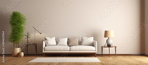 Brown and white living room...
