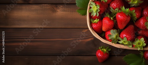 Closeup of strawberry baske...