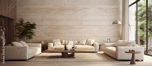 Contemporary living room in...