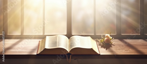 Bible cross wooden table co...