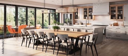 Contemporary farmhouse kitc...