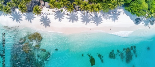 A stunning bay in a tropica...