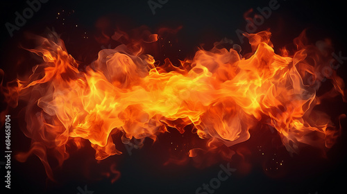 fire spark overlay with smoke and flame background for dynamic designs