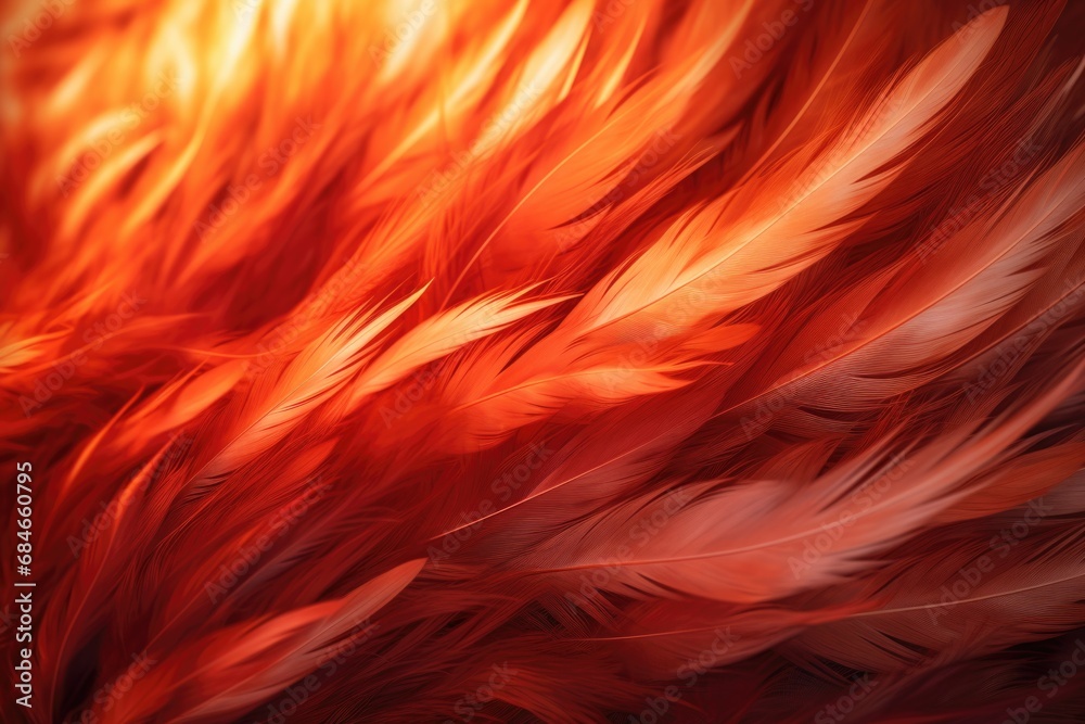 Close-Up of Red Feathers Close-Up of Red Feathers