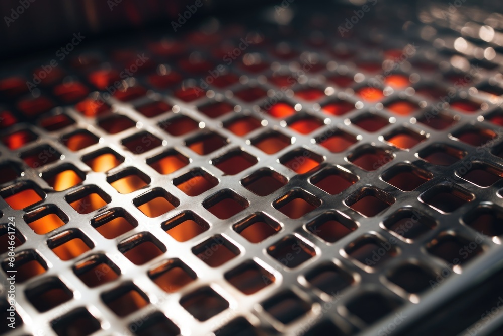 Fototapeta premium Close Up of Grill Grate