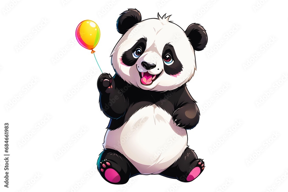A Cartoonish Panda in a Playful Pose (JPG 300Dpi 10800x7200) A Cartoonish Panda in a Playful Pose (JPG 300Dpi 10800x7200)