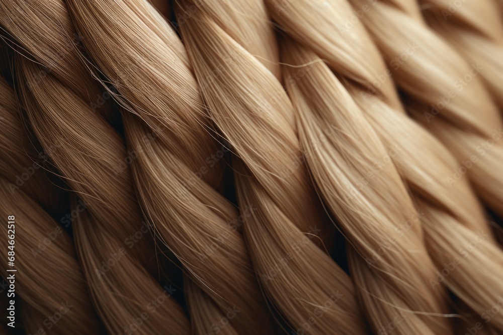 Close-Up of Hair Braid Close-Up of Hair Braid