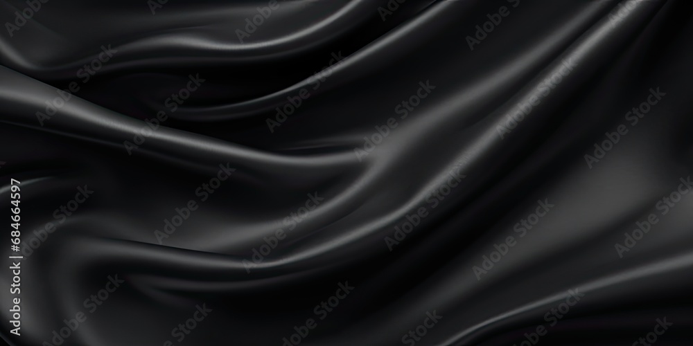 Velvet symphony. Artistic black texture resembling richness of velvet with abstract waves and elegant drapery perfect for adding touch of luxury and sophistication Velvet symphony. Artistic black texture resembling richness of velvet with abstract waves and elegant drapery perfect for adding touch of luxury and sophistication