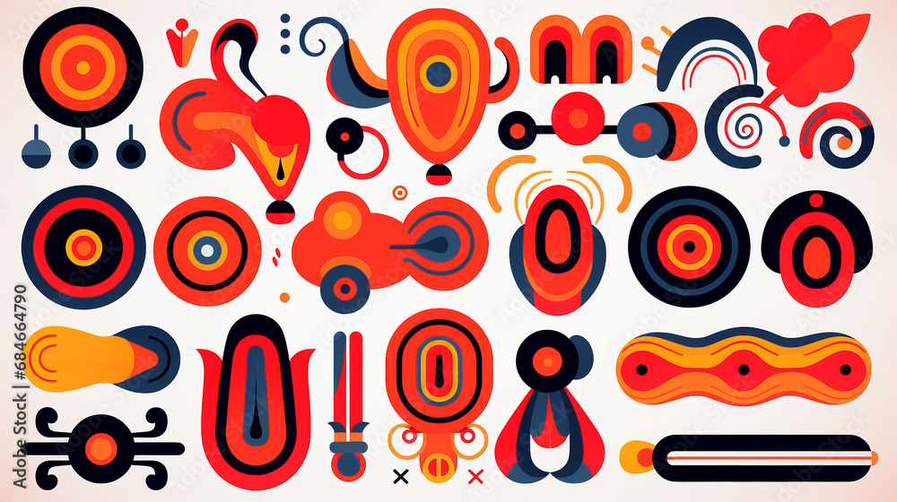 Graphic Elements Set: Abstract Vector Illustration for Creative Design Graphic Elements Set: Abstract Vector Illustration for Creative Design